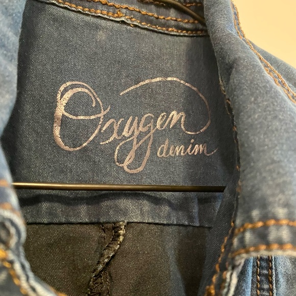 Sleeveless Bodycon Oxygen Denim Zip Up Dress - Picture 4 of 8